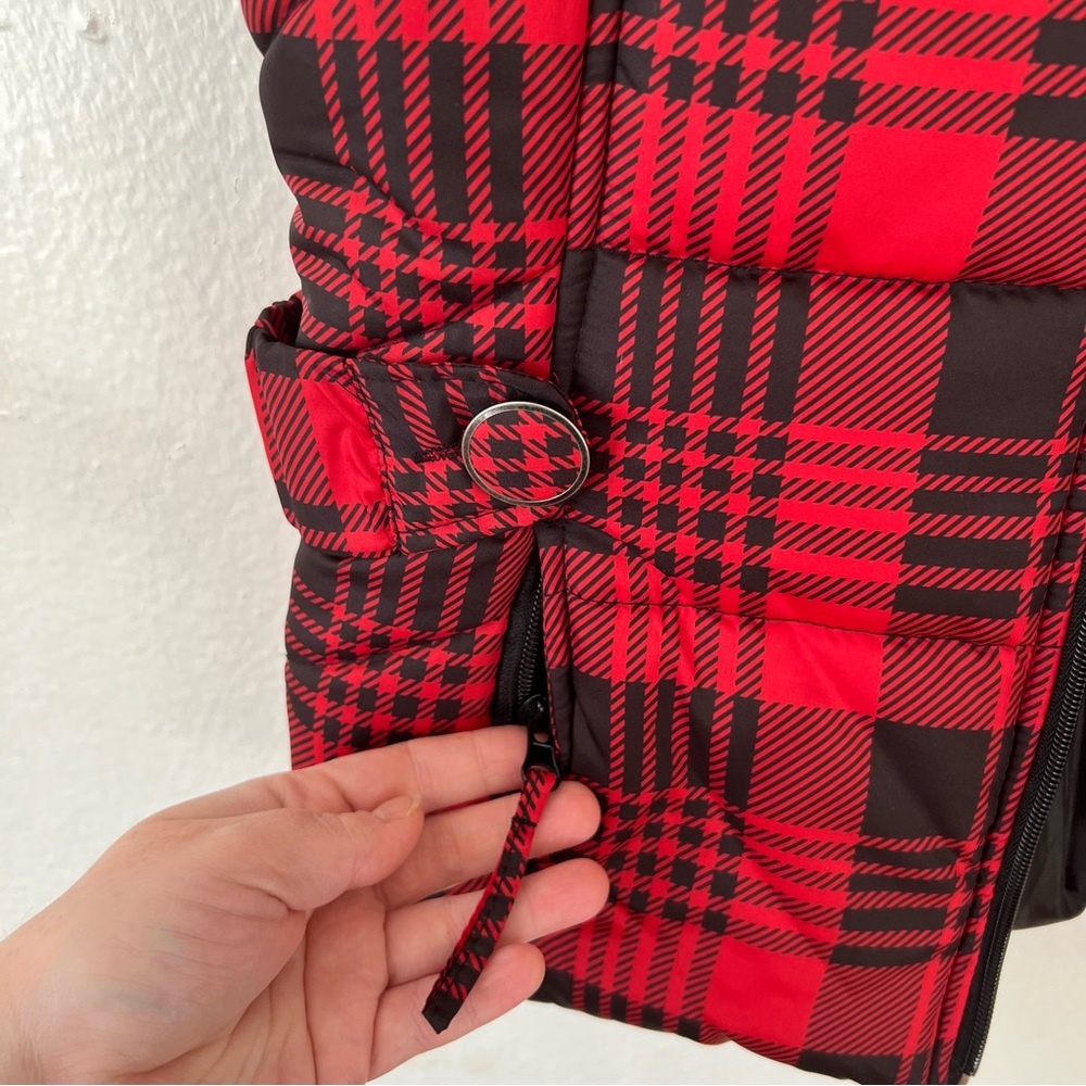 Keren Hart Buffalo Plaid Puffer Vest - Picture 7 of 11